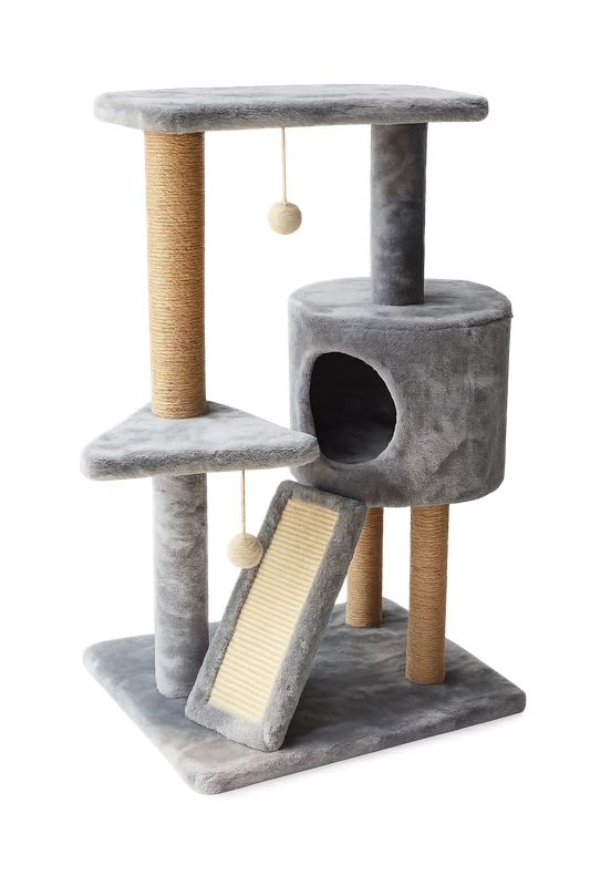 AFP CAT TREE WITH CAVE + LADDER