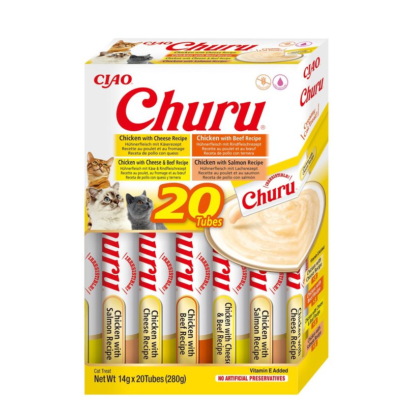 CHURU MULTIPACK : CHICKEN/BEEF VARIETIES 20P